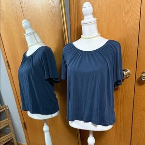 Lucky Brand Navy Blue Women's Blouse